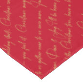 赤金ゴールドクリスマスタイポグラフィパターン#36 ID1009 テーブルクロス (アングル)