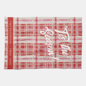 赤金ゴールドクリスマスプレッドパターン#2 ID1009 キッチンタオル (横)