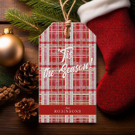 赤金ゴールドクリスマスプレッドパターン#2 ID1009 ギフトタグ