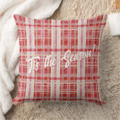 赤金ゴールドクリスマスプレッドパターン#2 ID1009 クッション (ブランケット)