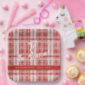 赤金ゴールドクリスマスプレッドパターン#2 ID1009 ペーパープレート (パーティー)