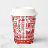 赤金ゴールドクリスマスプレッドパターン#2 ID1009 紙コップ (正面)