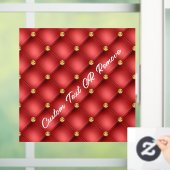 赤金ゴールドダイヤモンドタフテカスタムッド文字ウィンドウの固定 ウィンドウサイン (ホーム)