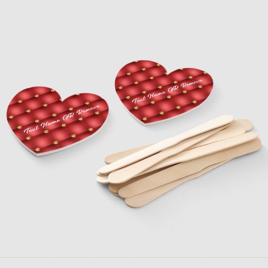 赤金ゴールドダイヤモンドタフテカスタムッド文字ハンドファン ハンドファン (組立なし)