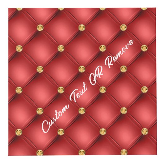 赤金ゴールドダイヤモンドタフテカスタムッド文字名キューブ フォトキューブ (正面)