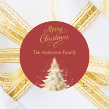 赤金ゴールドツリー雪クリスマス