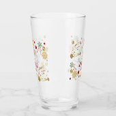 赤金ゴールドトナカイのメリークリスマスツリーグラス タンブラーグラス (左)