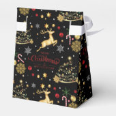 赤金ゴールドトナカイのメリークリスマスツリー フェイバーボックス (裏面サイド)