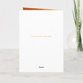 赤金ゴールドピグペーパーカット2019垂直グリーティングカード シーズンカード (裏面)