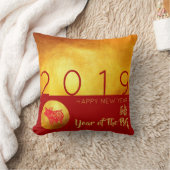 赤金ゴールドピグペーパーカット2019角枕 クッション (ブランケット)