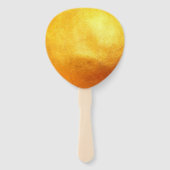 赤金ゴールドピグ中国のペーパーカット2019 Hファン ハンドファン (裏面)