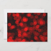 赤金ゴールドフェイクグリッター灯スイート16 サンキューカード (裏面)