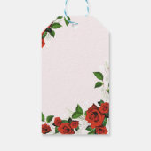 赤金ゴールドフレームフローラ結婚式の引き出物ありがとう ギフトタグ (裏面)