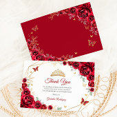 赤金ゴールドフローラキンセアニェラ サンキューカード