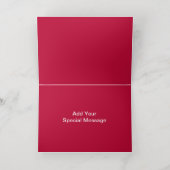 赤金ゴールドフローラフォイルカスタムフォトカード 箔シーズンカード (内側レイダウン)