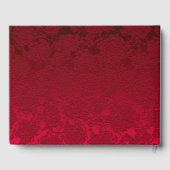 赤金ゴールドブラッククリスマスウィンターウェディングモノグラム ゲストブック (裏面)