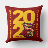 赤金ゴールドヘビの年2025 クッション (裏面)