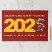 赤金ゴールドヘビの年2025 ペーパーパッド (インサイチュ)