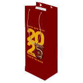 赤金ゴールドヘビの年2025 ワインギフトバッグ (裏面アングル)