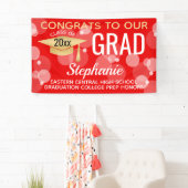 赤金ゴールドモダンバブルおめでとう卒業 横断幕 (インサイチュ)