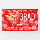 赤金ゴールドモダンバブルおめでとう卒業 横断幕 (横)