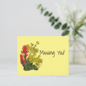 赤金ゴールドロージー・ファイアウィード・アスター ポストカード (スタンド正面)