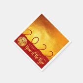 赤金ゴールド中国のタイガー紙カット2022 PN スタンダードカクテルナプキン (角)