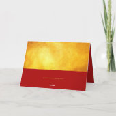 赤金ゴールド中国のラビット紙カット2023 HGC01 シーズンカード (裏面)