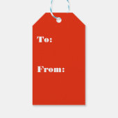 赤金ゴールド冬鳥ホリーベリーの枝 ギフトタグ (裏面)