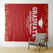赤金ゴールド卒業パーティーの背景 タペストリー (インサイチュ(横))