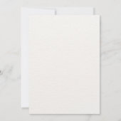 赤金ゴールド水色フローラ保存日 招待状 (裏面)