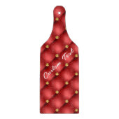 赤金ゴールド玉石切削ボード及びカスタム文字 カッティングボード (正面)