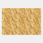 赤金ゴールド白感動的語 ラッピングペーパーシート (正面3)