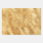 赤金ゴールド白感動的語 ラッピングペーパーシート (正面2)