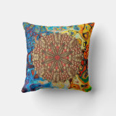 赤金ゴールド秋自然フェスティバル クッション (裏面)