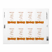 赤金ゴールド紅葉結婚ズワインラベル ラベル (フルシート)