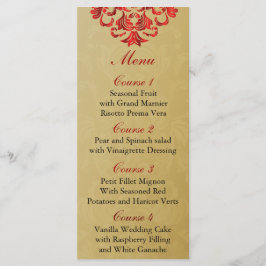 赤金ゴールド結婚メニュー メニュー