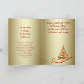 赤金ゴールド聖降誕祭 シーズンカード (内部)