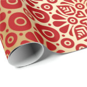 赤金ゴールド調エレガント ラッピングペーパー (ロールコーナー)