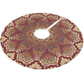 赤金ゴールド飾りツリースカート ブラッシュドポリエステルツリースカート (アングル)