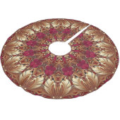 赤金ゴールド飾りツリースカート ブラッシュドポリエステルツリースカート (アングル)