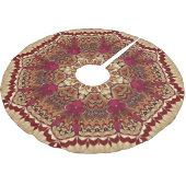 赤金ゴールド飾りツリースカート ブラッシュドポリエステルツリースカート (アングル)