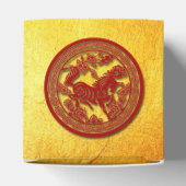 赤金ゴールド馬文庫紙2026パーティー好意ボックス フェイバーボックス (上部)