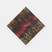 赤金ゴールド黒牛革 スタンダードランチョンナプキン (角)