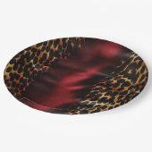 赤金ゴールド黒牛革 ペーパープレート (アングル)