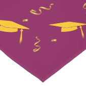 赤金ゴールド2025卒業祝いパーティー ショートテーブルランナー (コーナー)