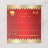 赤金ゴールド プレイスカード (外部開封)