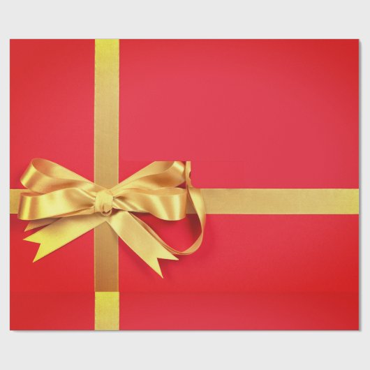 赤金ゴールド ラッピングペーパー (フラット)