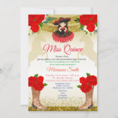 赤金チャロ キンセアニエラ 招待状 (正面)