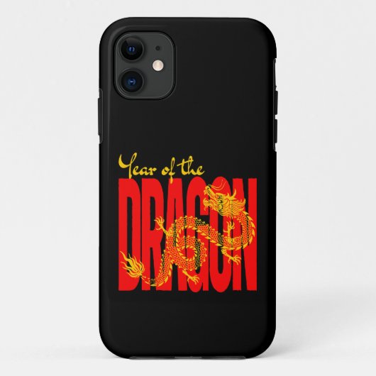 赤金ドラゴン年 Case-Mate iPhoneケース (裏面)